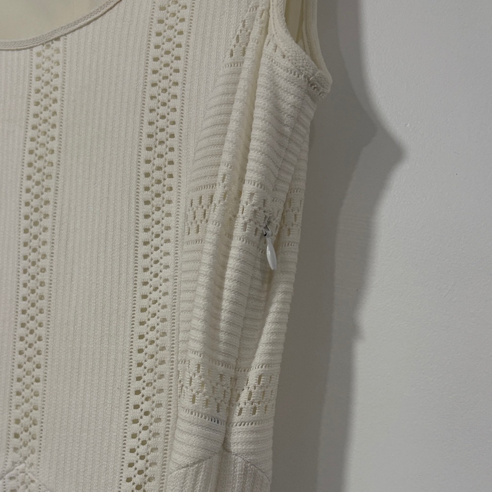 rag & bone Cream Textured Mini Dress - Picture 3 of 7
